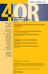4OR-A Quarterly Journal of Operations Research封面